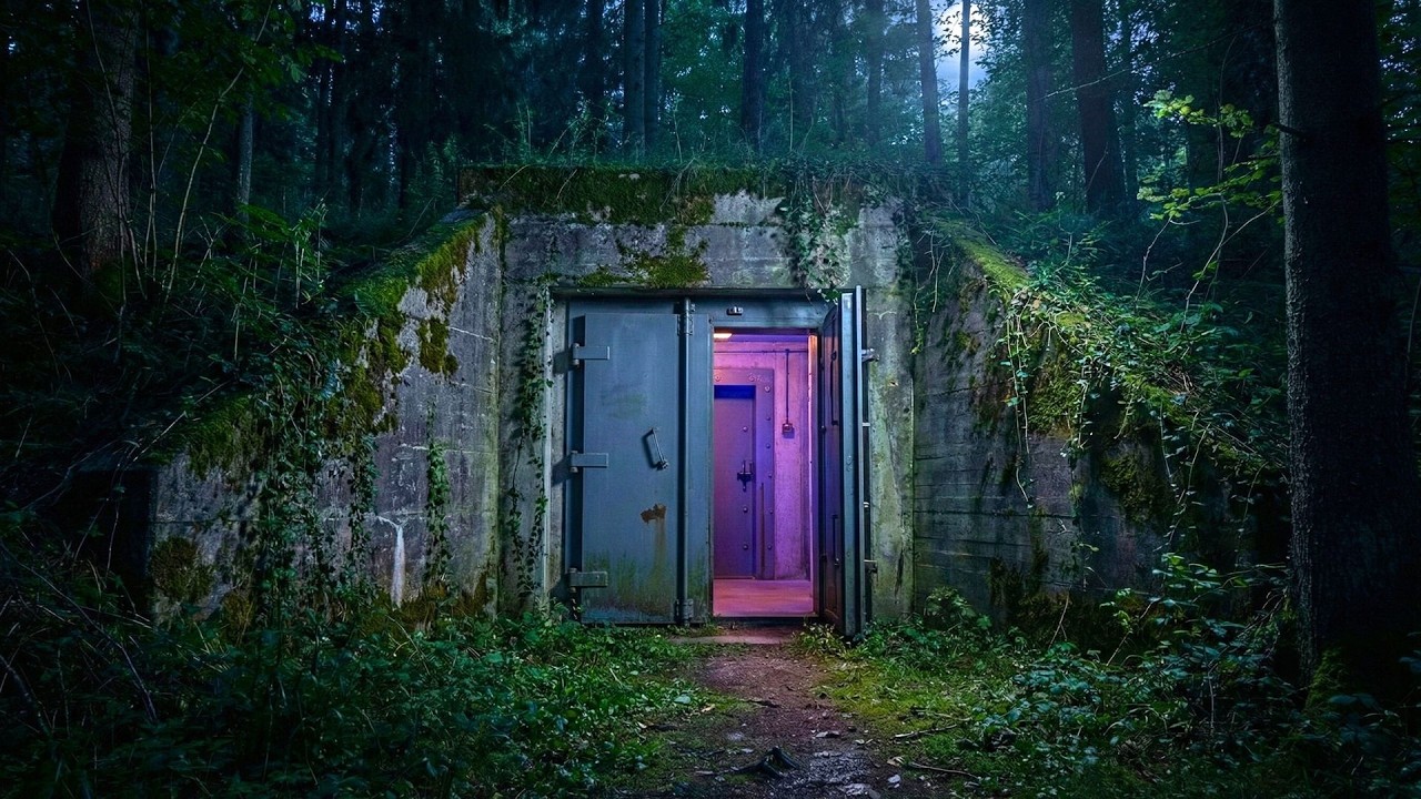 It was military bunker!He restored it into secret underground gaming paradise with 10 screens (ASMR)