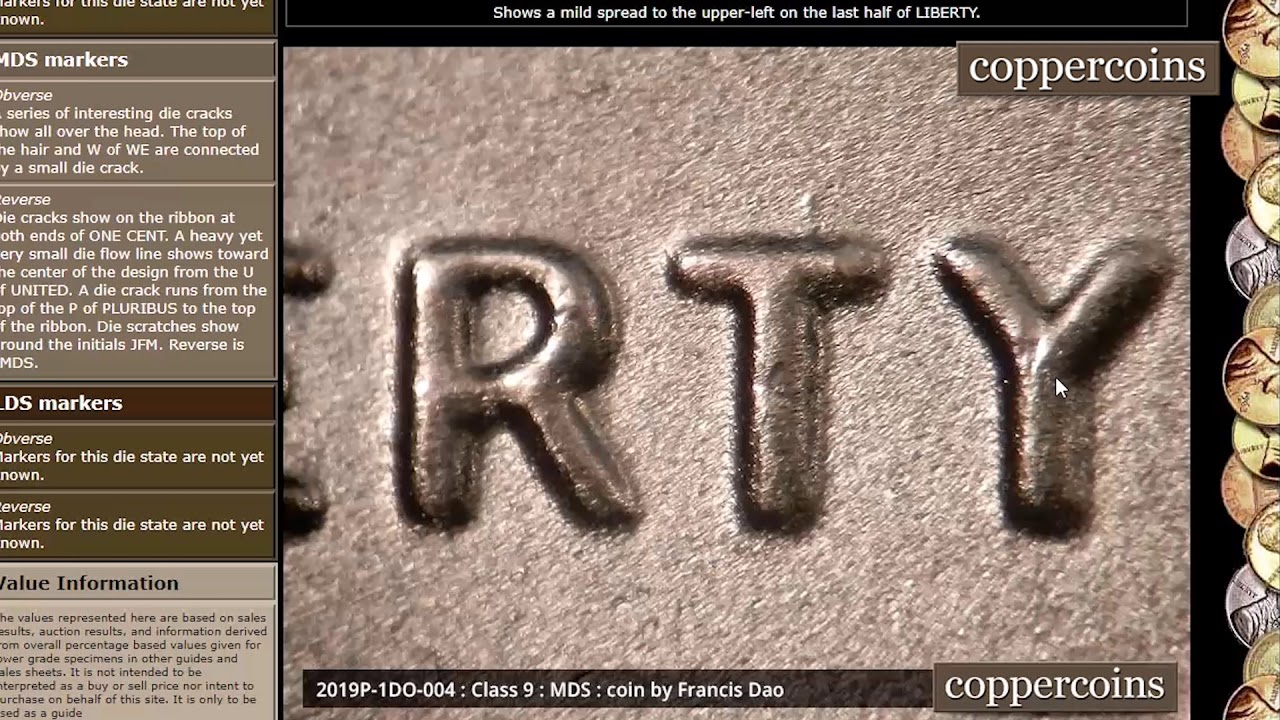 2019p1do004 - Lincoln Cent Doubled Die Obverse