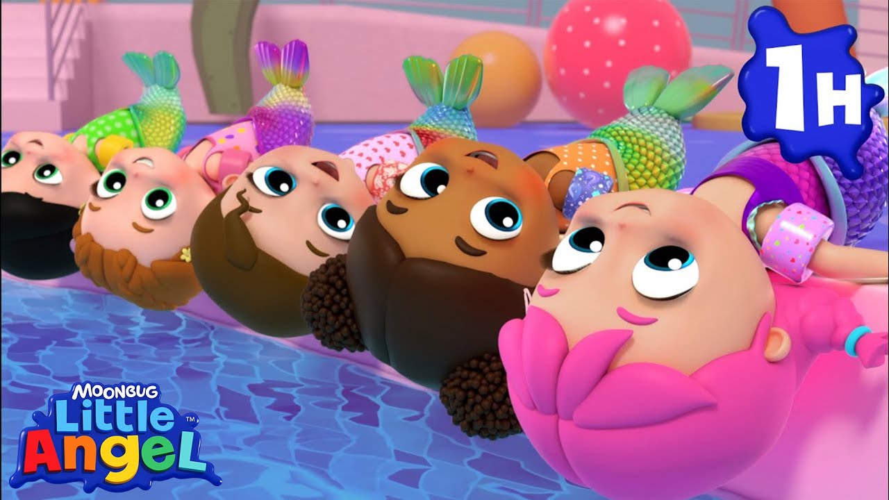 Playing Mermaids With My Friends | Jill's Playtime | Little Angel Kids Songs & Nursery Rhymes