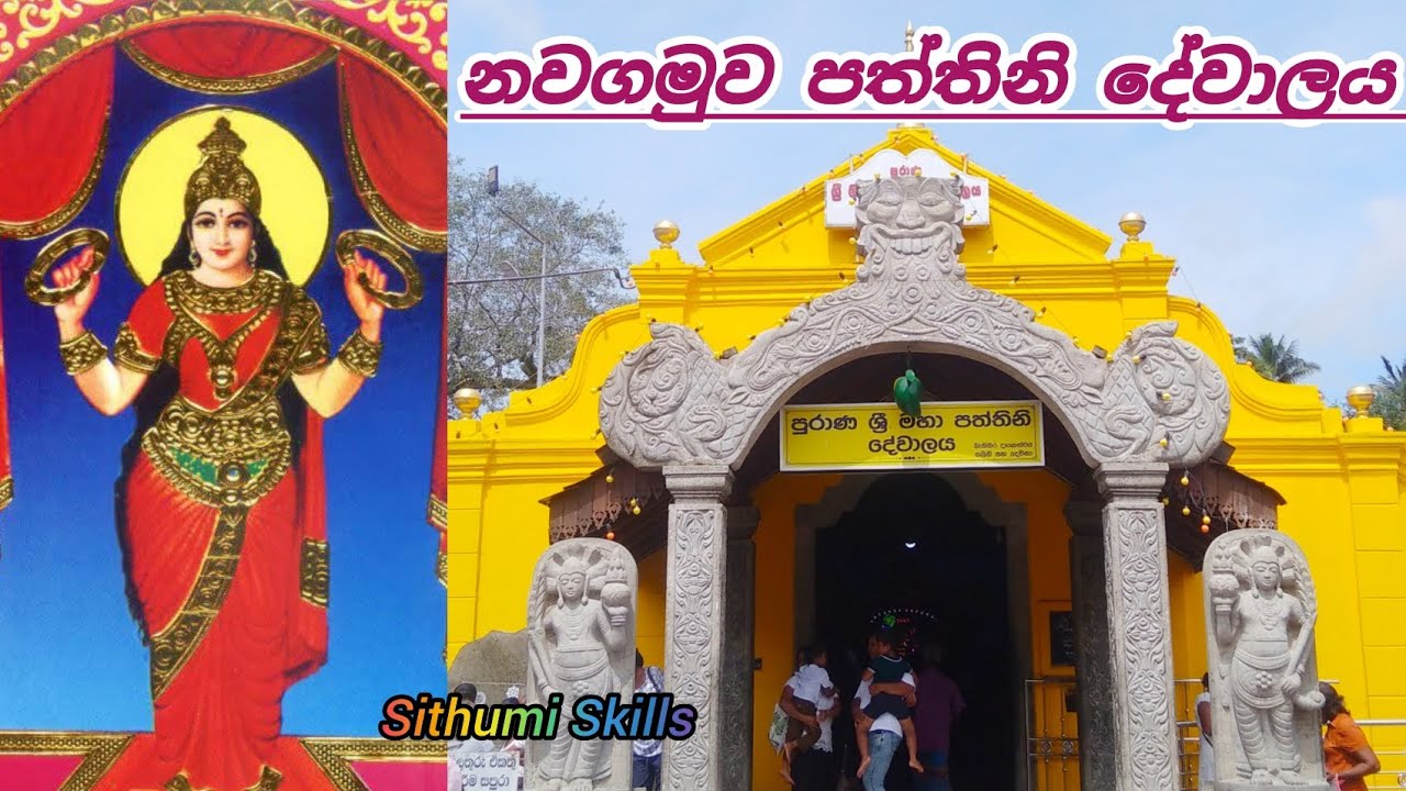 නවගමුව පත්තිනි දේවාලය | 16 වෙනි වතාවටත් පූජාව ❤️ | Sithumi Skills #colombo #kaduwela #buddhisttemple