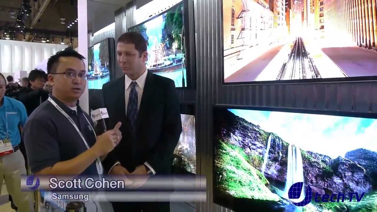 Samsung OLED Curved (bendable) UHD TV at CES 2014