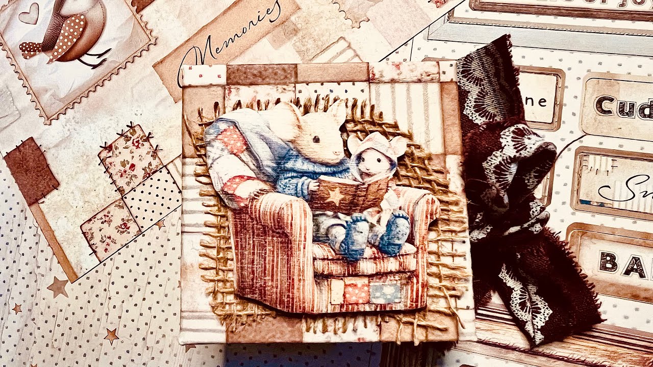 Mini album con la collezione Baby by Stamperia