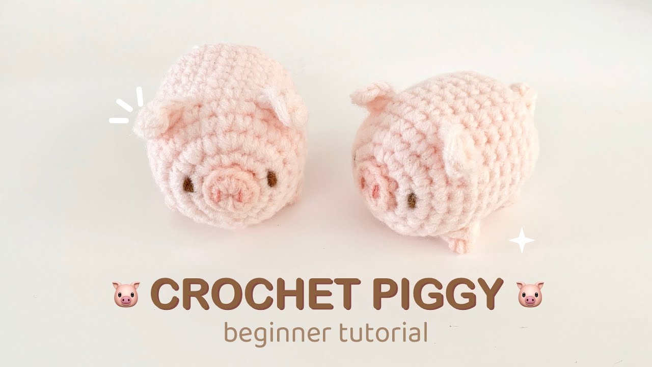 No-Sew piggy amigurumi🐷🐷🐷 Beginner tutorial#crochet #amigurumi #diy #crochettutorial