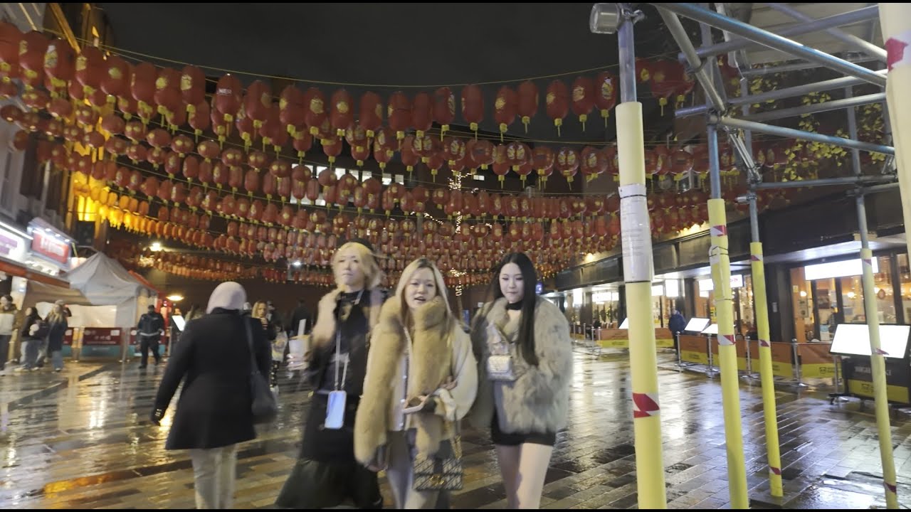 中国城 London China Town Night Walk: Leicester Square → Chinatown → Tottenham Court Road
