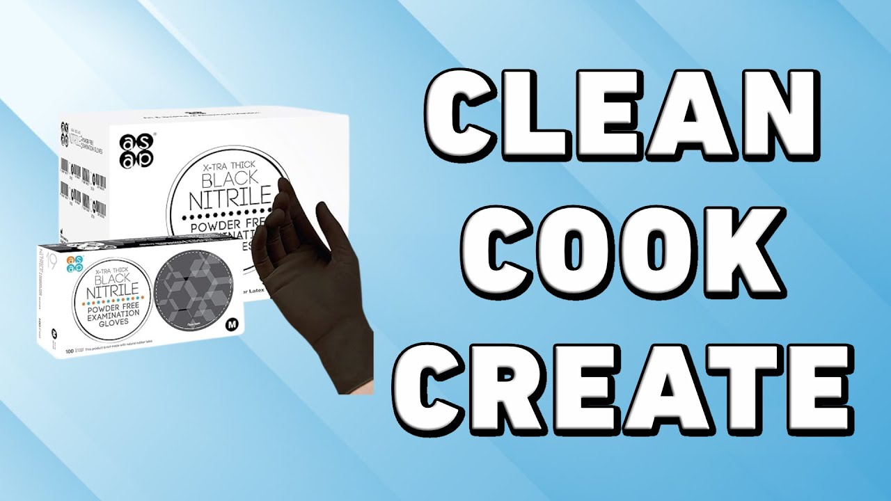 Disposable Black Nitrile Gloves ASAP Review [4 Mil Test]