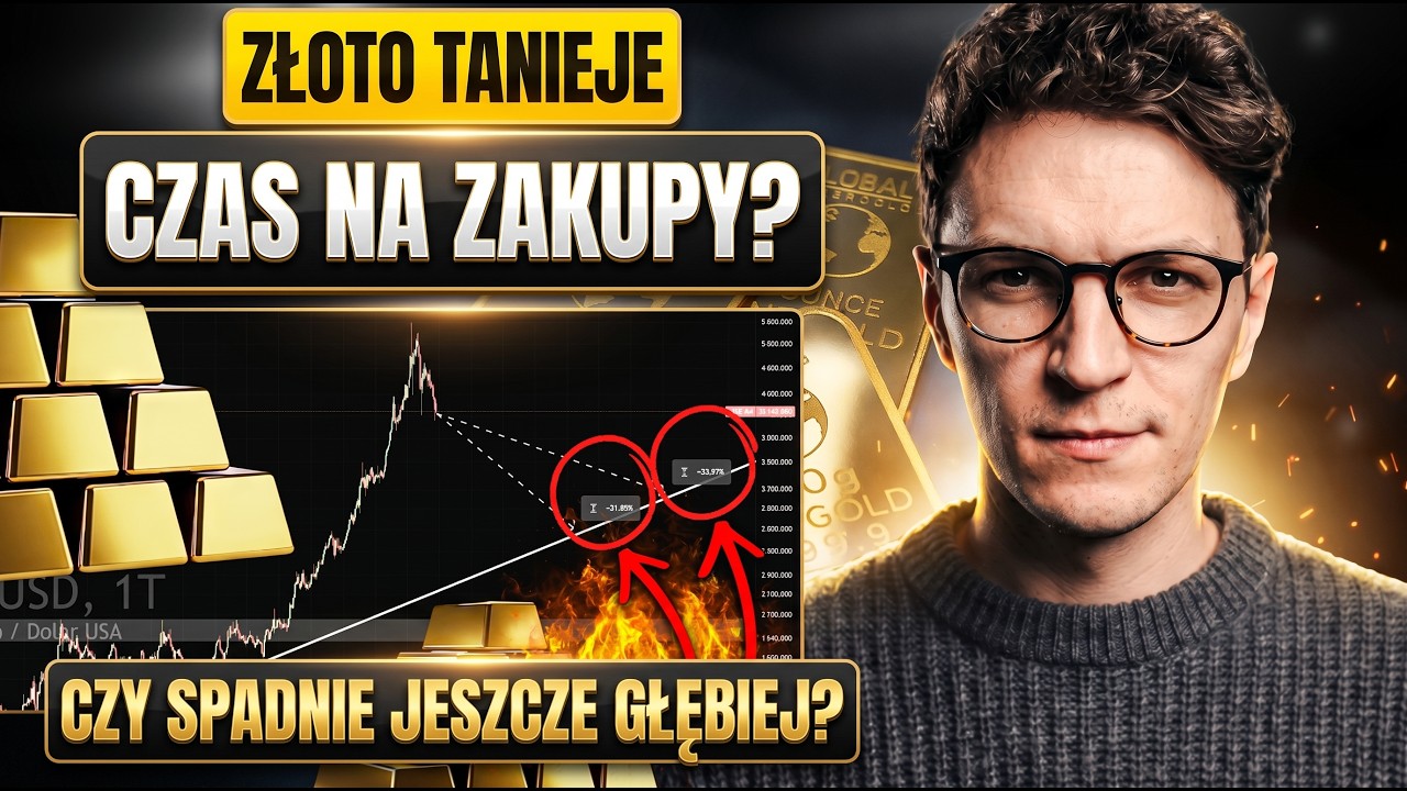 Złoto pogłębia dołek! Ile będzie jeszcze spadać i kiedy warto je skupywać?