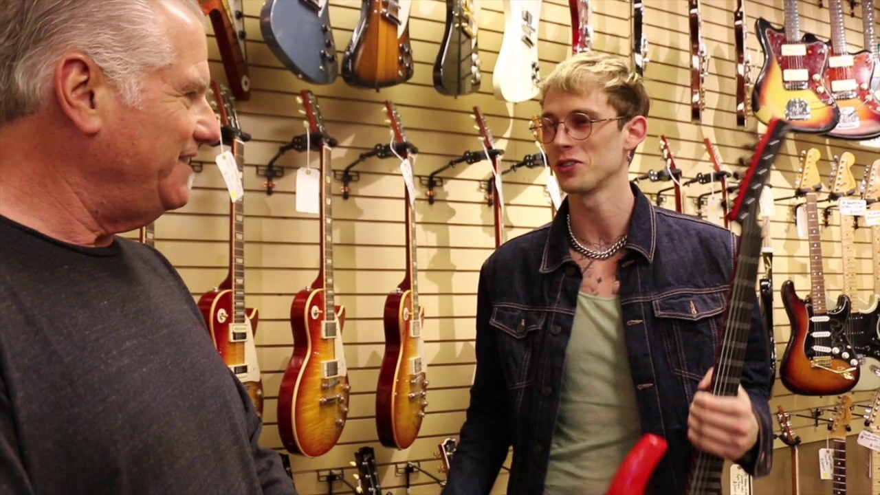 Machine Gun Kelly (Colson Baker) visits Norman's Rare Guitars