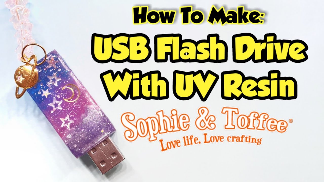 How To Make A USB Flash Drive With UV Resin - Sophie and Toffee August Elves Box 2019
