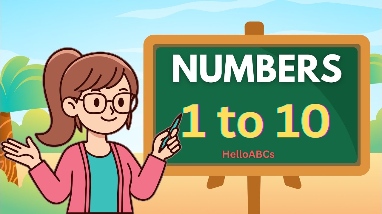 Learn Numbers 1 to 10 with Fun Actions | Counting 1-10 For Toddlers @HelloABCs #numbers1to10