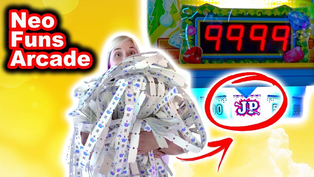HUGE coin pusher jackpot! Japanese style coin pusher fun at NeoFuns arcade