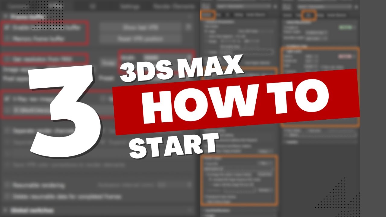 3ds Max Tutorial: Beginner Guide - How to start & Important settings