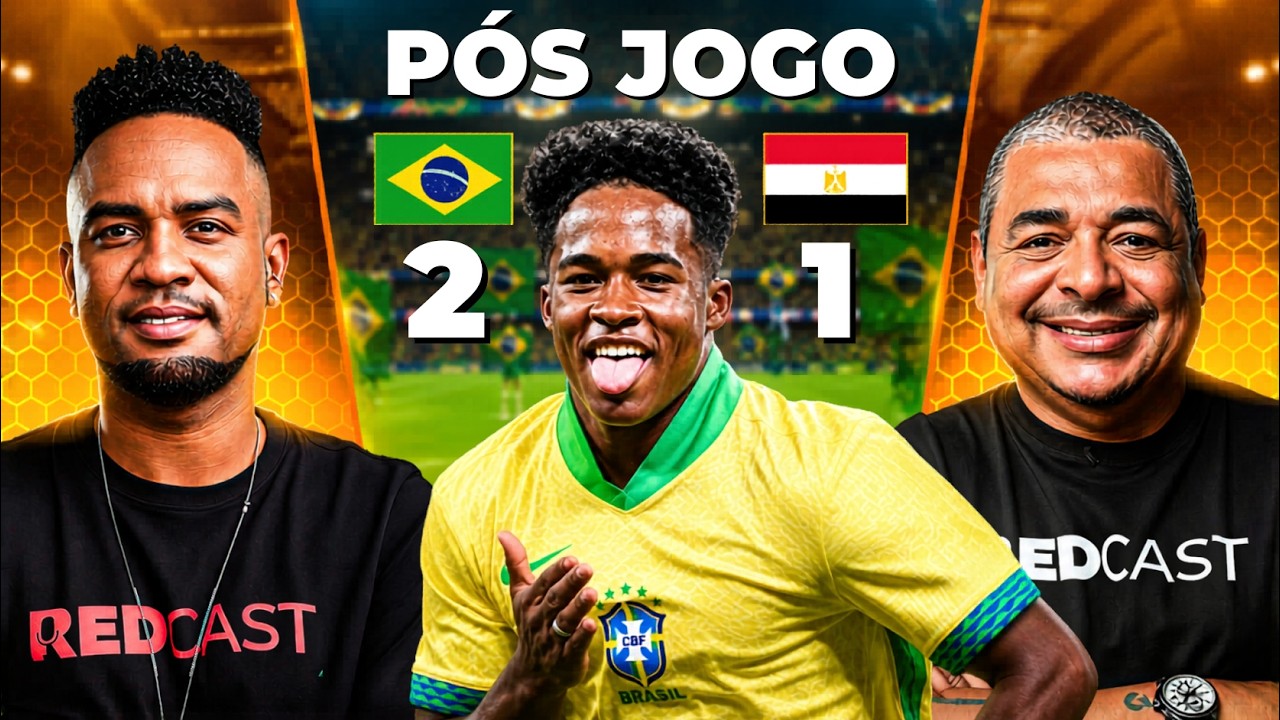 P&Oacute;S-JOGO: BRASIL 2x1 EGITO - REDNEWS