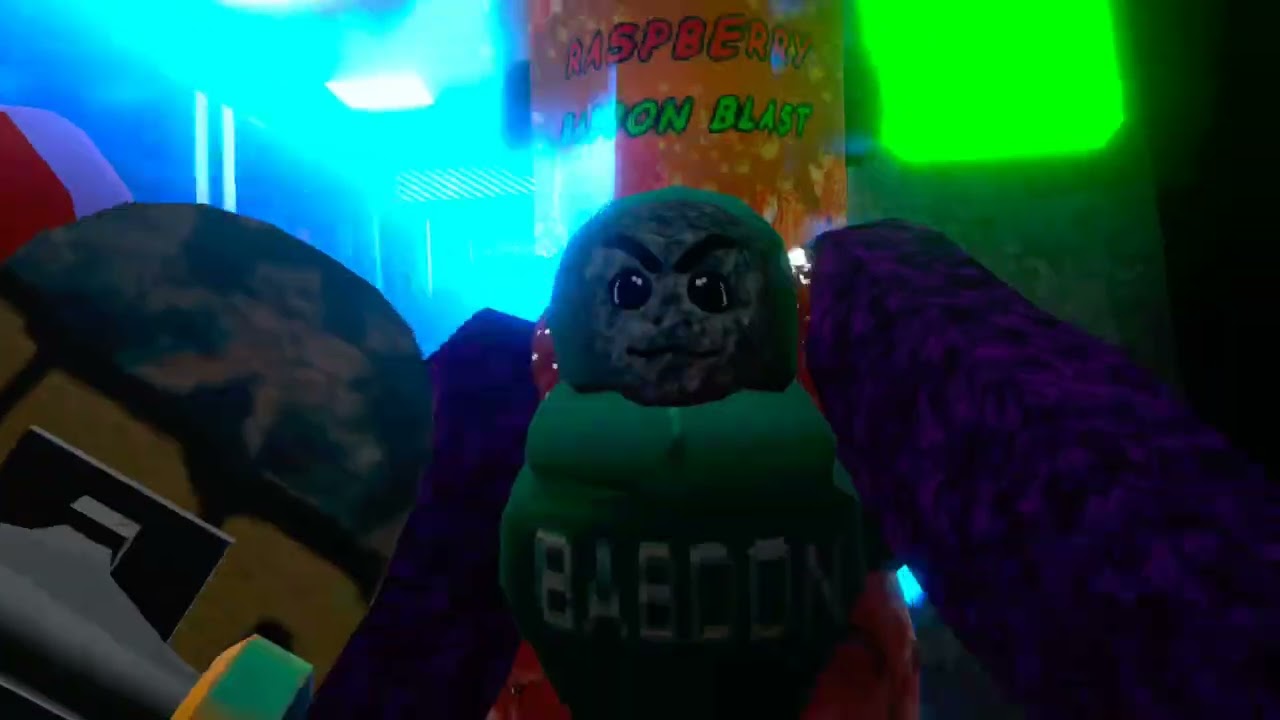 Playing scary baboon again!