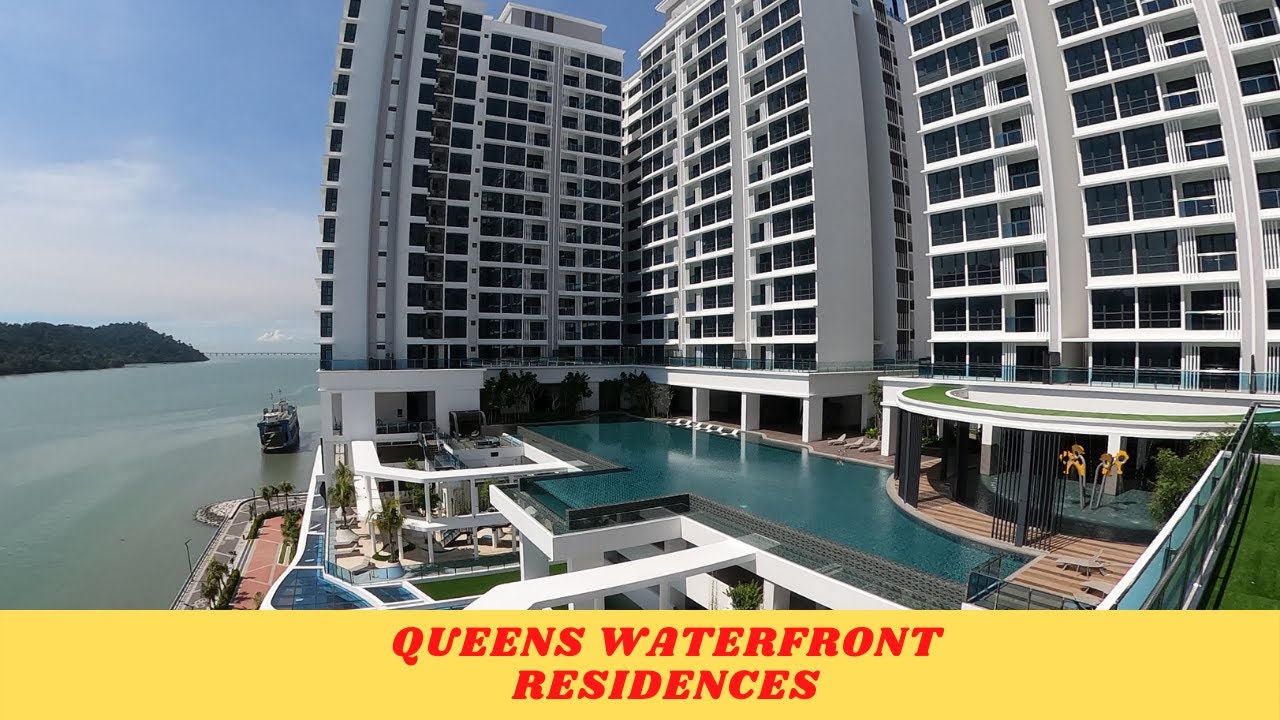 Penang walk to QUEENS WATERFRONT RESIDENCES (Luxury) Seafront Condominium [ davidgan explores ]