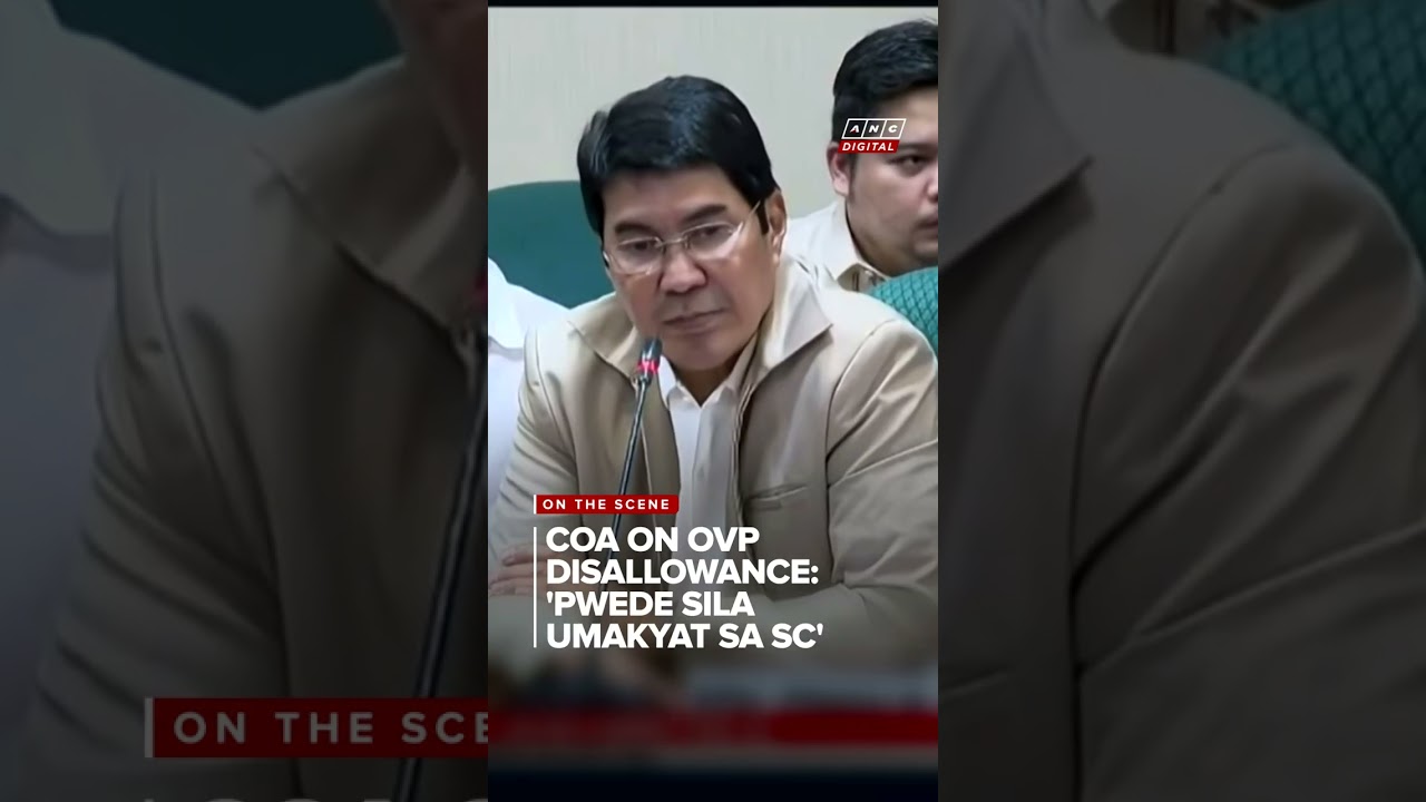 COA: Ruling on OVP motion for reconsideration on disallowance due &lsquo;in a month or so&rsquo; | ANC