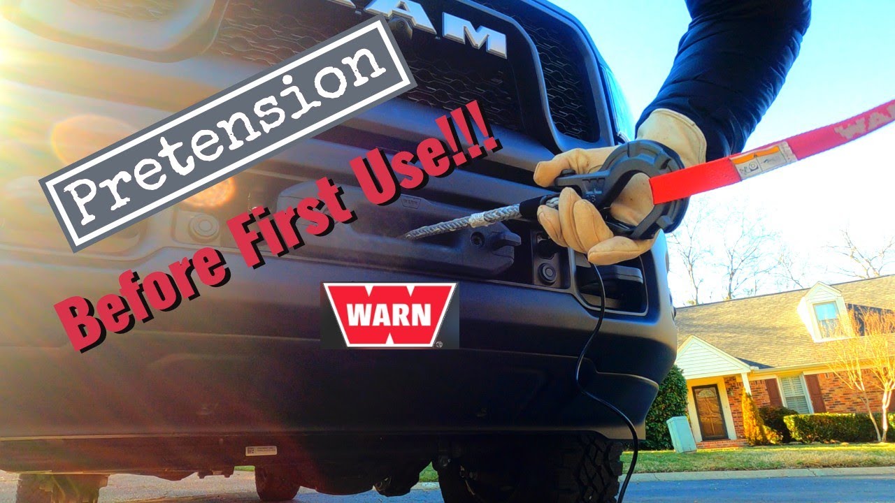 WARN 12,000 lb Winch Pre-Tensioning // 2022 Ram 2500 Power Wagon
