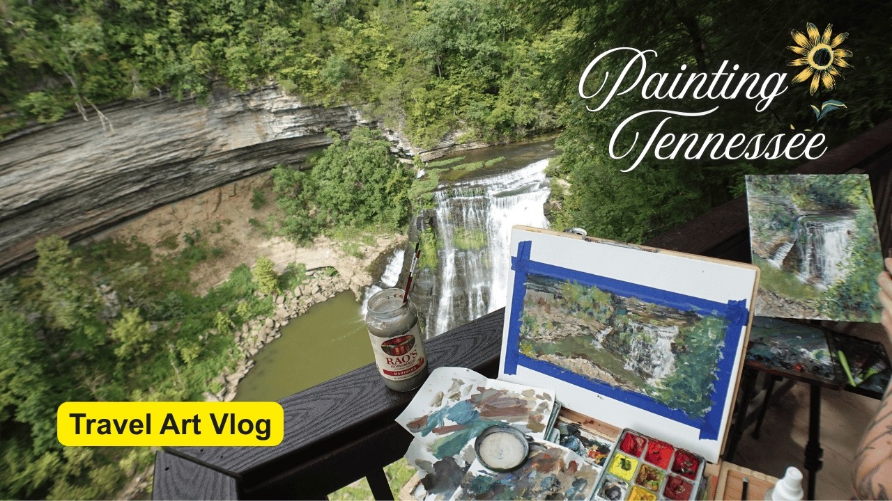 Cozy travel art vlog in Tennessee