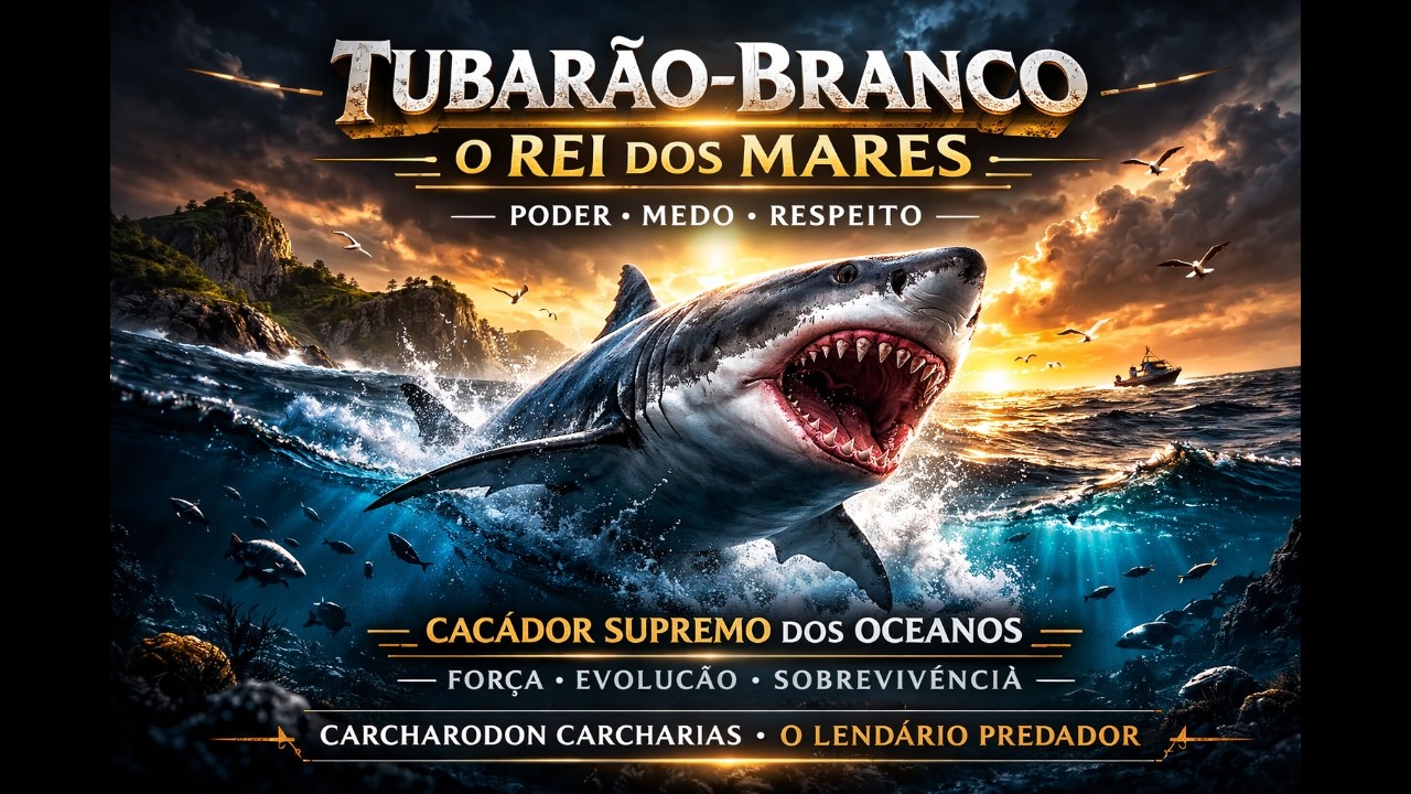 TUBARÃO BRANCO O REI DOS MARES CURIOSIDADE SEU NOME CIENTÍFICO CARCHARODON CARCHARIAS