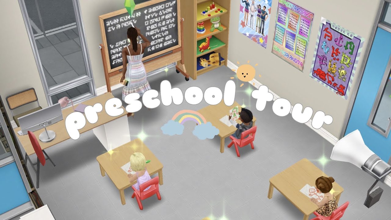 Sims FreePlay | plumbob primary school tour! 🚌🖍 | em's sims designs