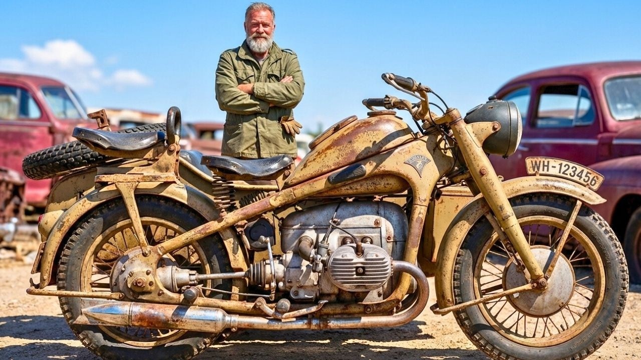 ASMR Z&uuml;ndapp KS 750 Restoration | 1942 Afrika Korps Motorcycle - Rust to Glory
