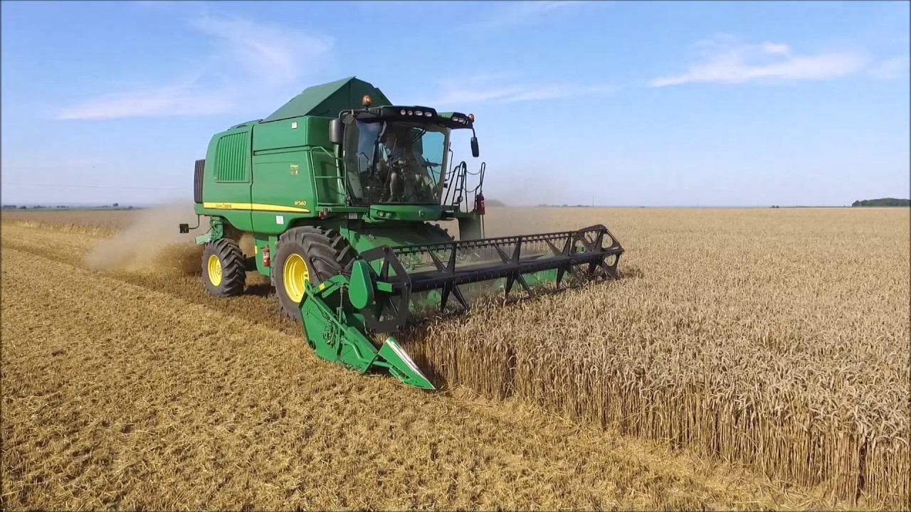 Wielkie Żniwa Pszenicy 2017// NOWY NABYTEK John Deere W540// Z lotu ptaka