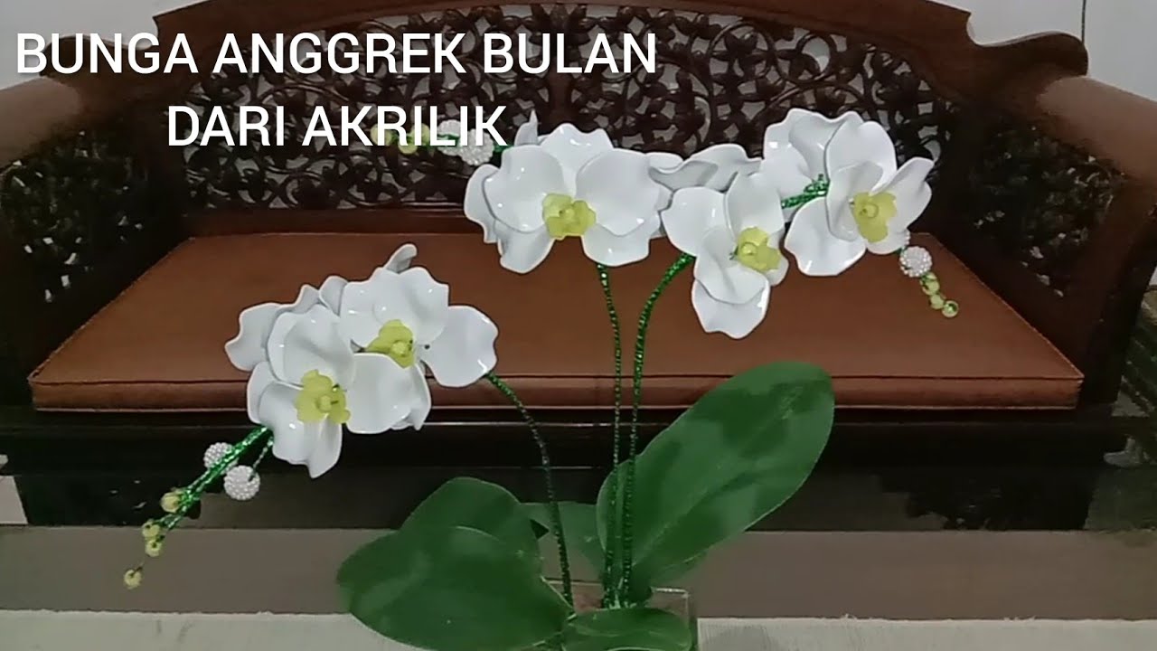 BUNGA ANGGREK BULAN BESAR DARI AKRILIK