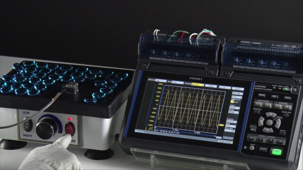 LR8450 Data Logger - Strain Measurements