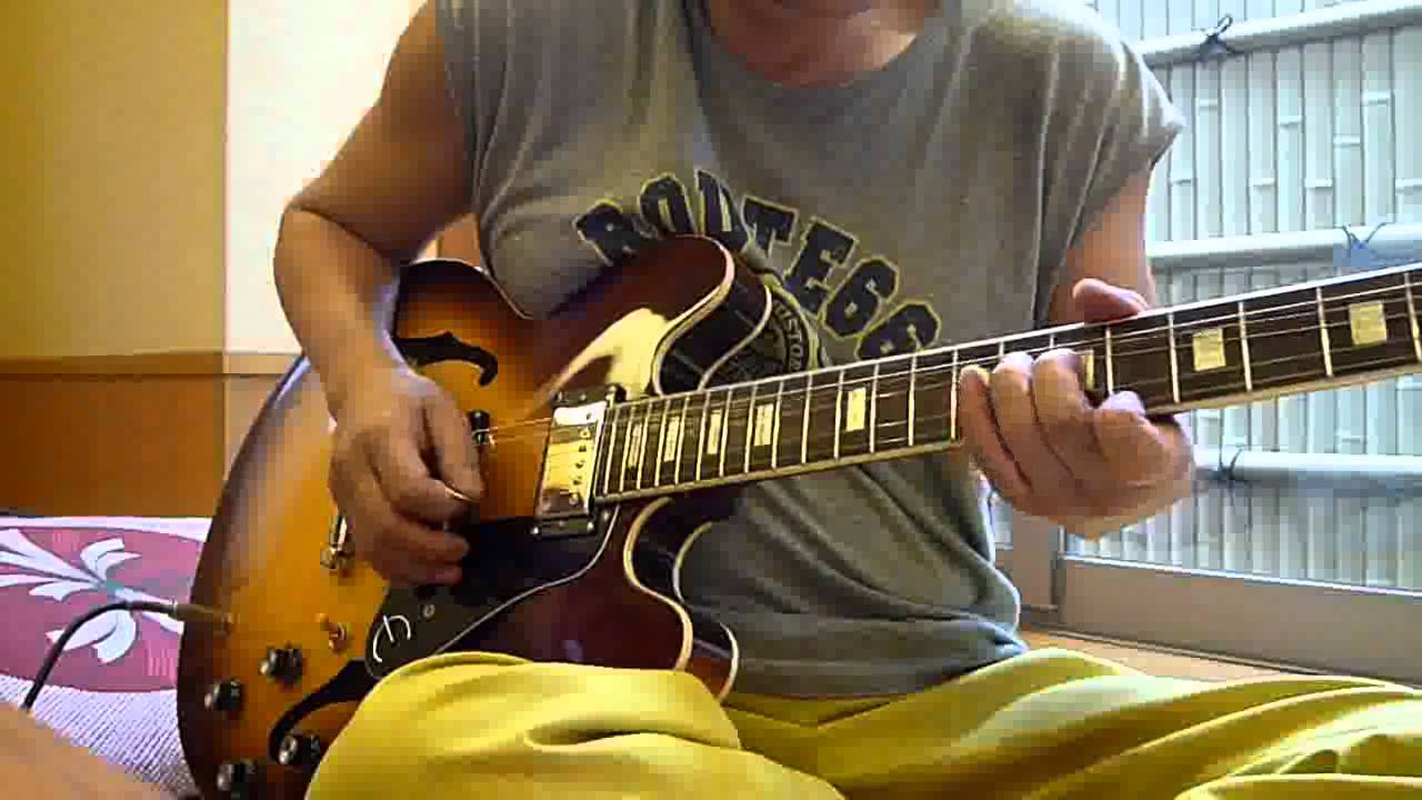 Epiphone　ES-335　はじめてのセミアコ　♪　弾き初め♪　PUによる音の変化♪
