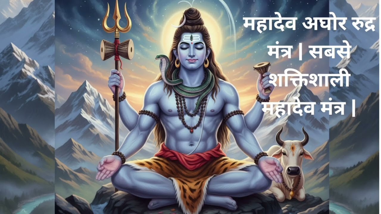 महादेव अघोर रुद्र मंत्र | सबसे शक्तिशाली महादेव मंत्र 