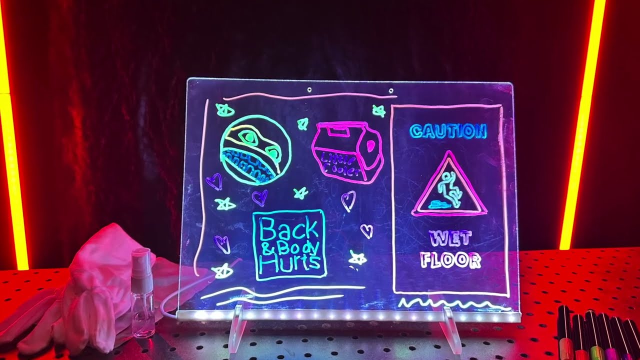 viral led doodle-glow board unboxed and reviewed