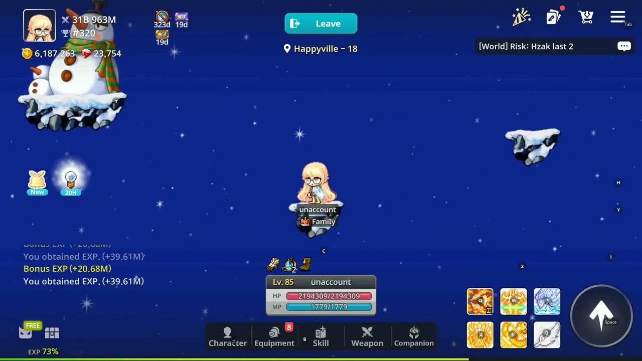MapleStory Idle &ndash; Happyville Jump Quest