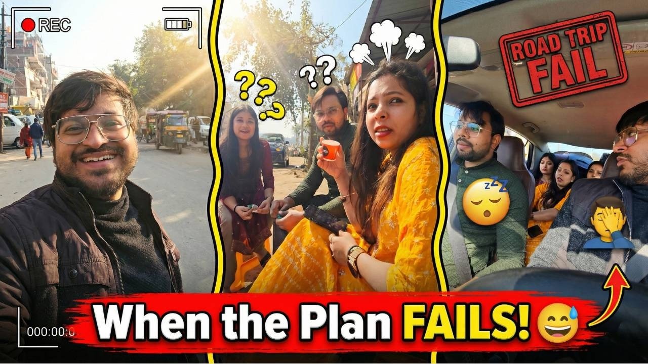 Vrindavan–Barsana Jaane Nikle… Par Late Ho Gaye 😅 | Trip Vlog Part 1