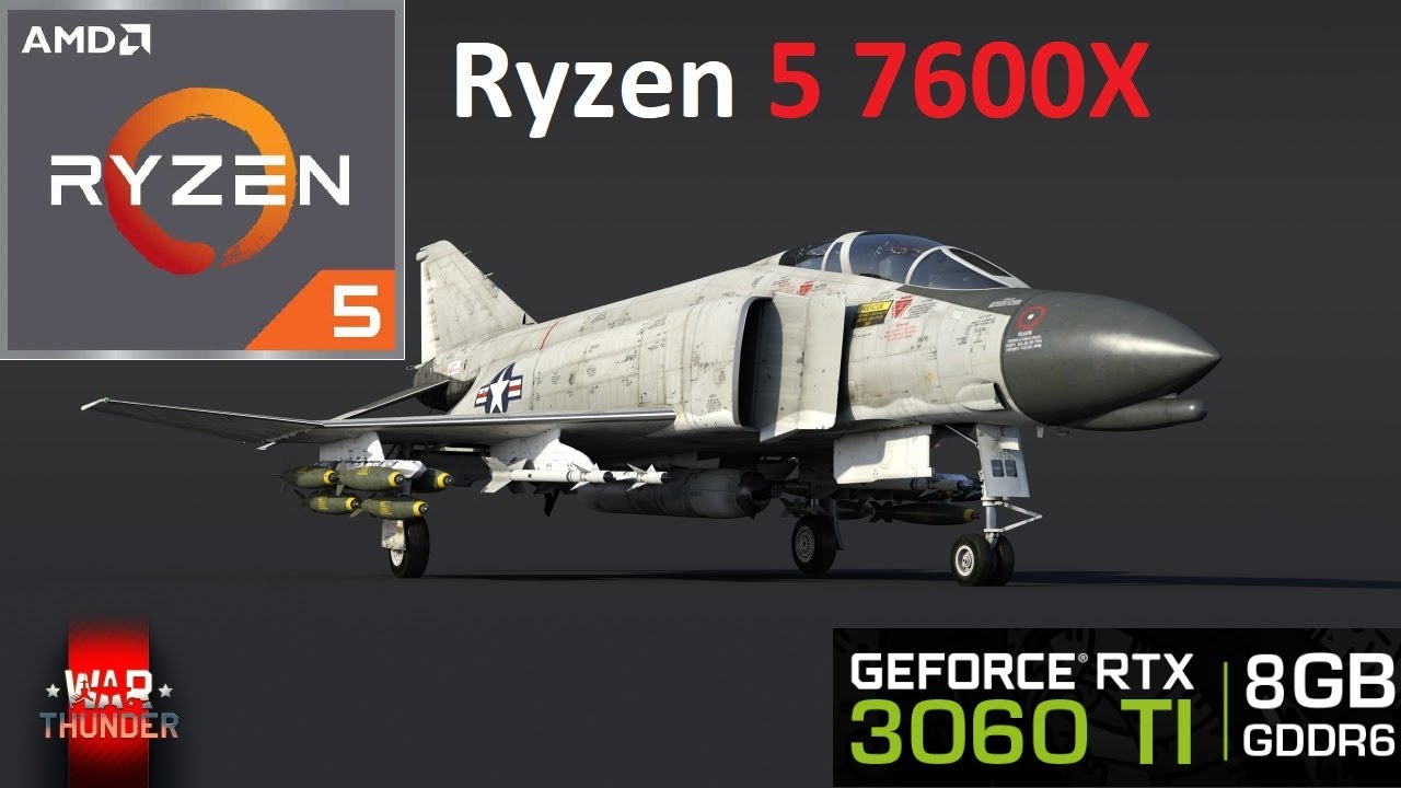 War Thunder | RTX 3060Ti | R5 7600X | Movie Settings FPS (Air RB)