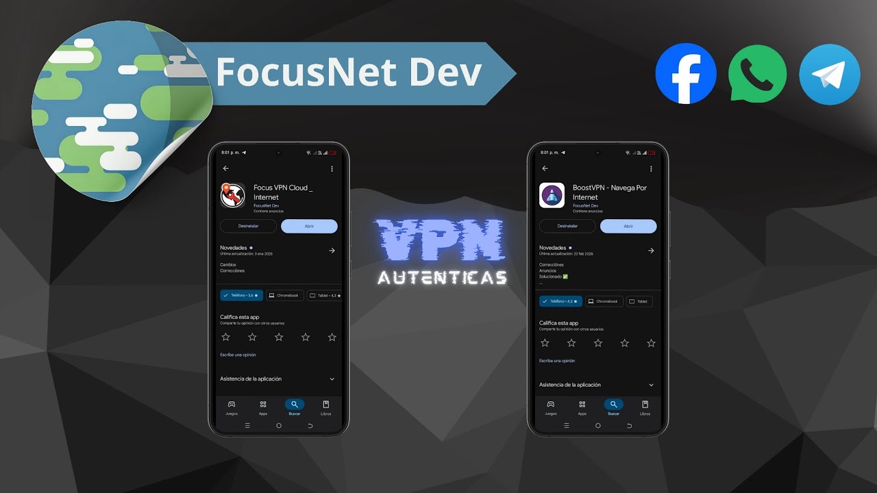 Como tener internet Gratis en | Focus VPN Cloud |