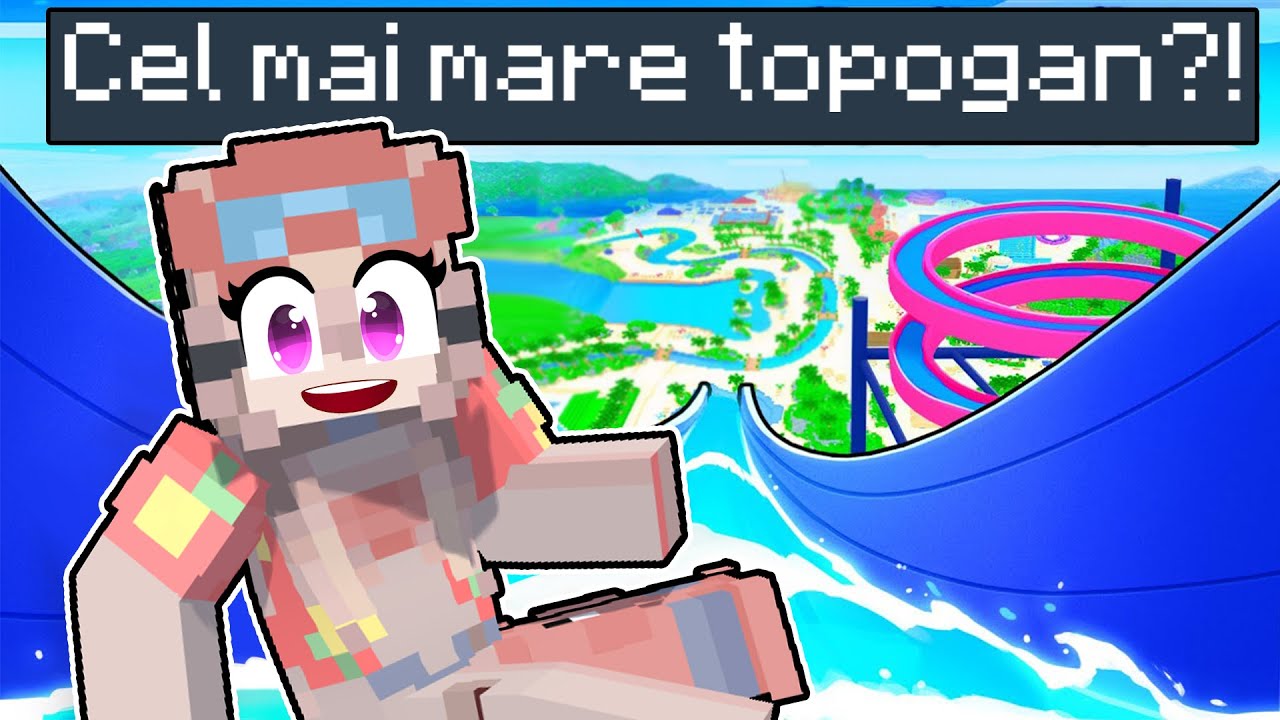 Am fost pe *CEL MAI MARE* topogan din minecraft?!