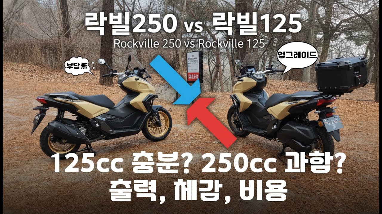 락빌250은 125와 무엇이 다른가!!