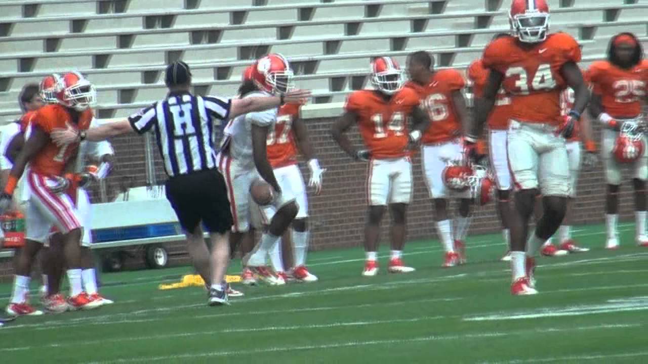 Clemson Football Spring Practice April 2