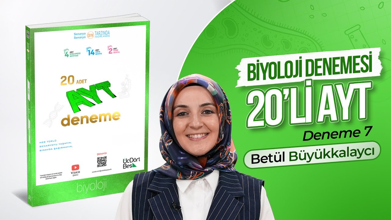 FEN BİLİMLERİ AYT 20'Lİ BRANŞ DENEMELERİ BİYOLOJİ DENEMESİ- 7 (2025)