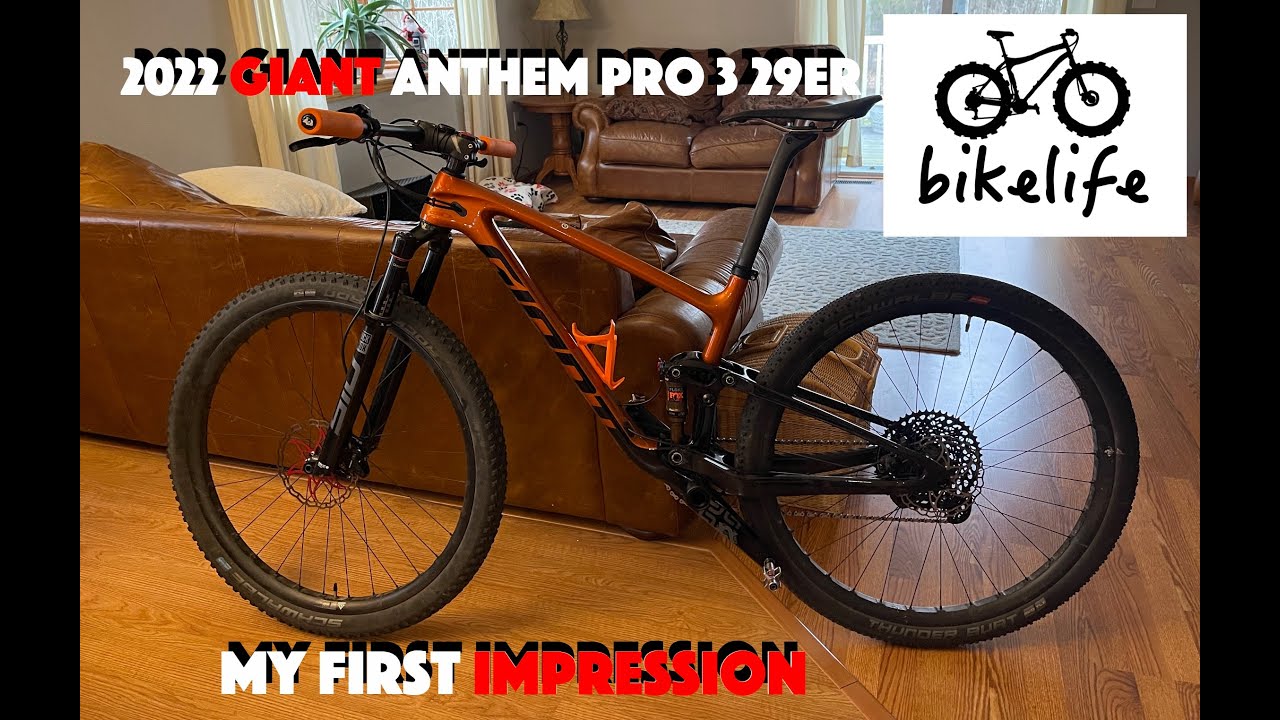 My New 2022 Giant Anthem Pro 3 29er - My Initial Thoughts on this XC Racing Machine