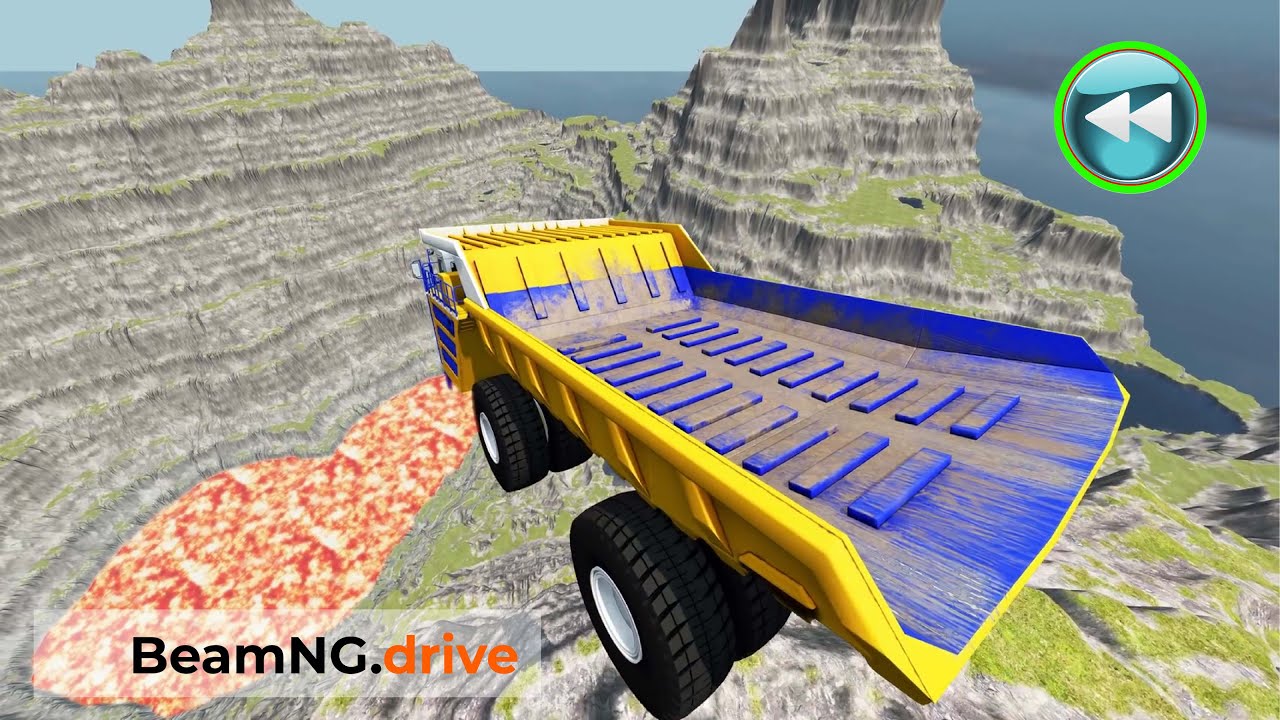 Reverse Cars vs Leap Of Death Crashes#14_BeamNG.drive
