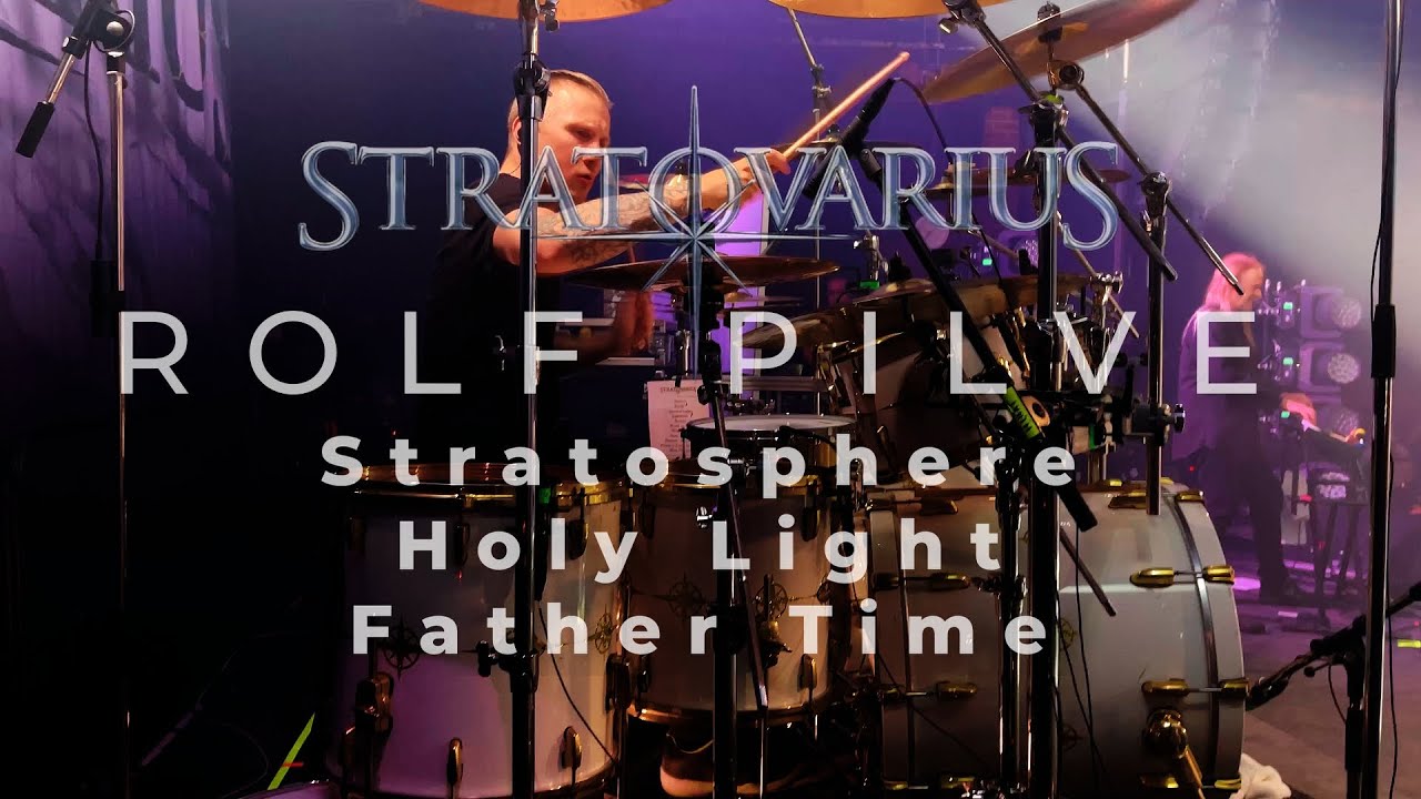 Stratovarius - Stratosphere - Holy Light - Father Time / Rolf Pilve Drumcam (Tampere, Finland 2022)