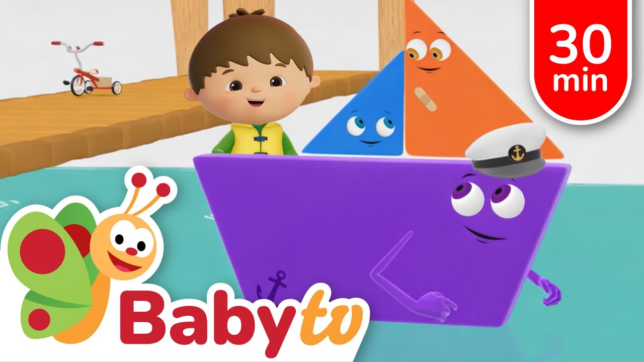Charlie has Adventures with his Friends the Shapes 🔴 🟩   | Kids Cartoons | Full Episodes @BabyTV