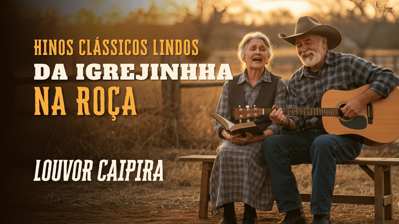 Os Melhores Clássicos Antigos da Harpa Cristã - Louvores da Igrejinha da Roça (com legenda)