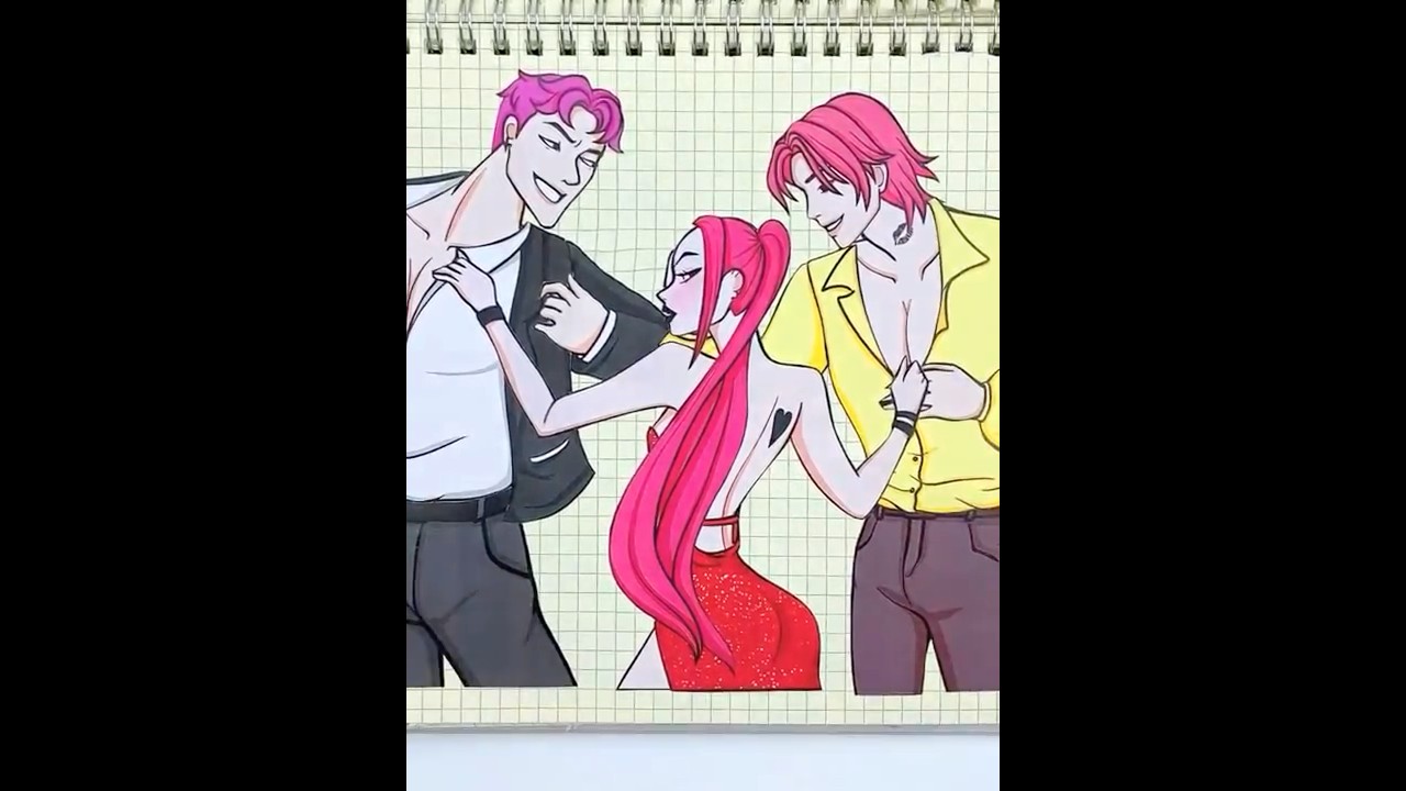 HUNTRIX MIRA AND SAJA BOYS | KPOP DEMON HUNTERS STICKER BOOK DIY 