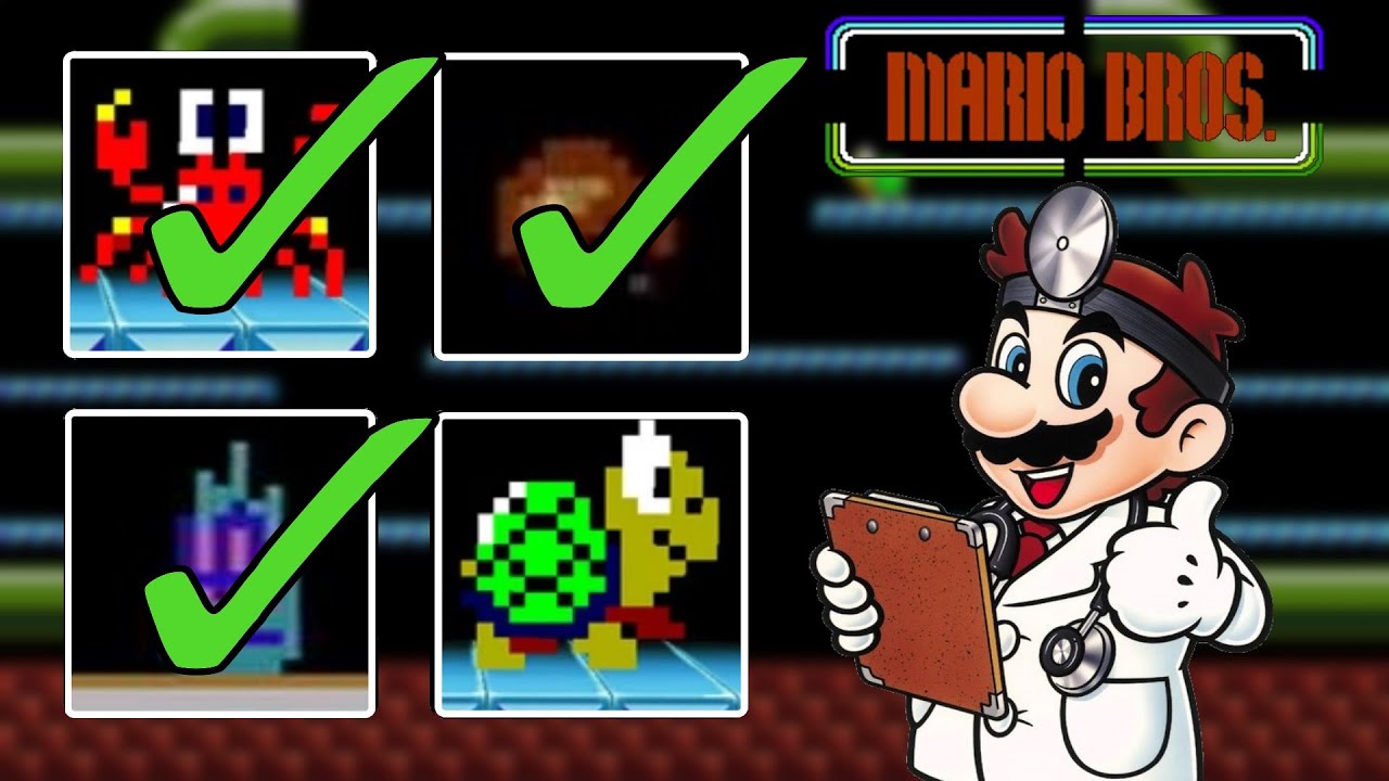 Mario Bros. (NES): All Enemies
