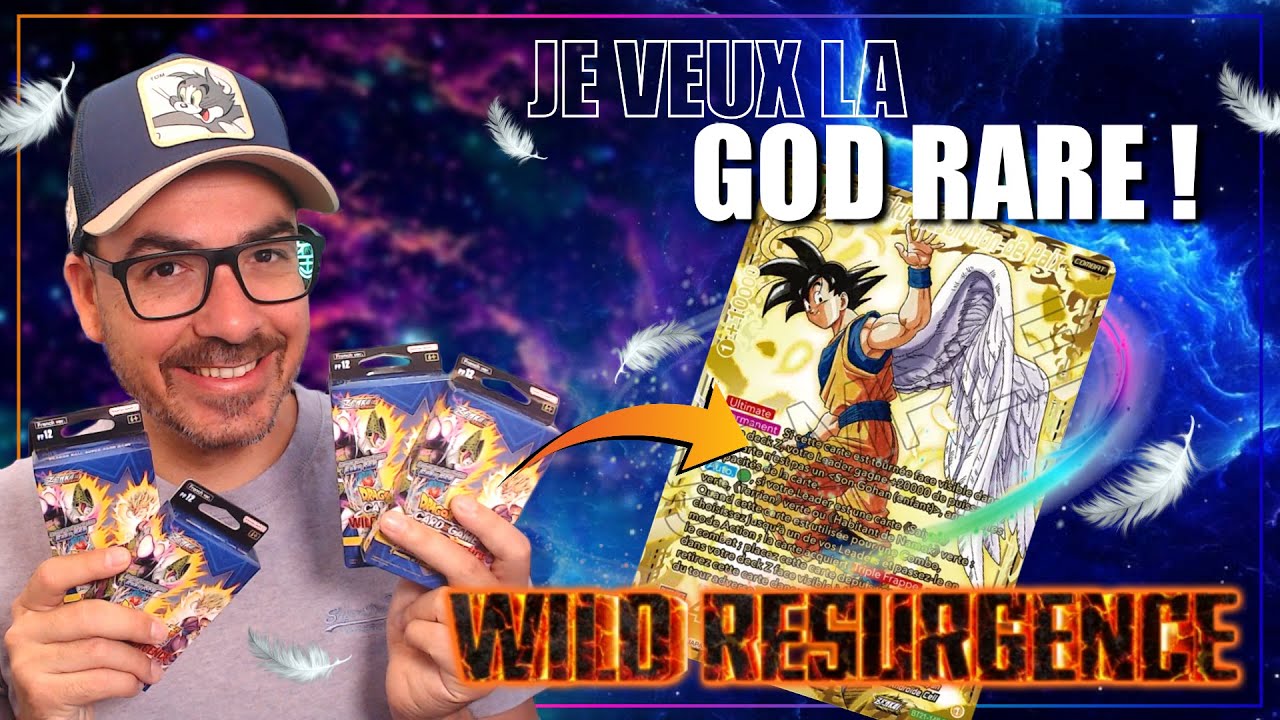 UN SUPER RATIO !! 4 PREMIUM PACK WILD RESURGENCE DRAGON BALL SUPER CARD GAME (DBSCG PP12 BT21)