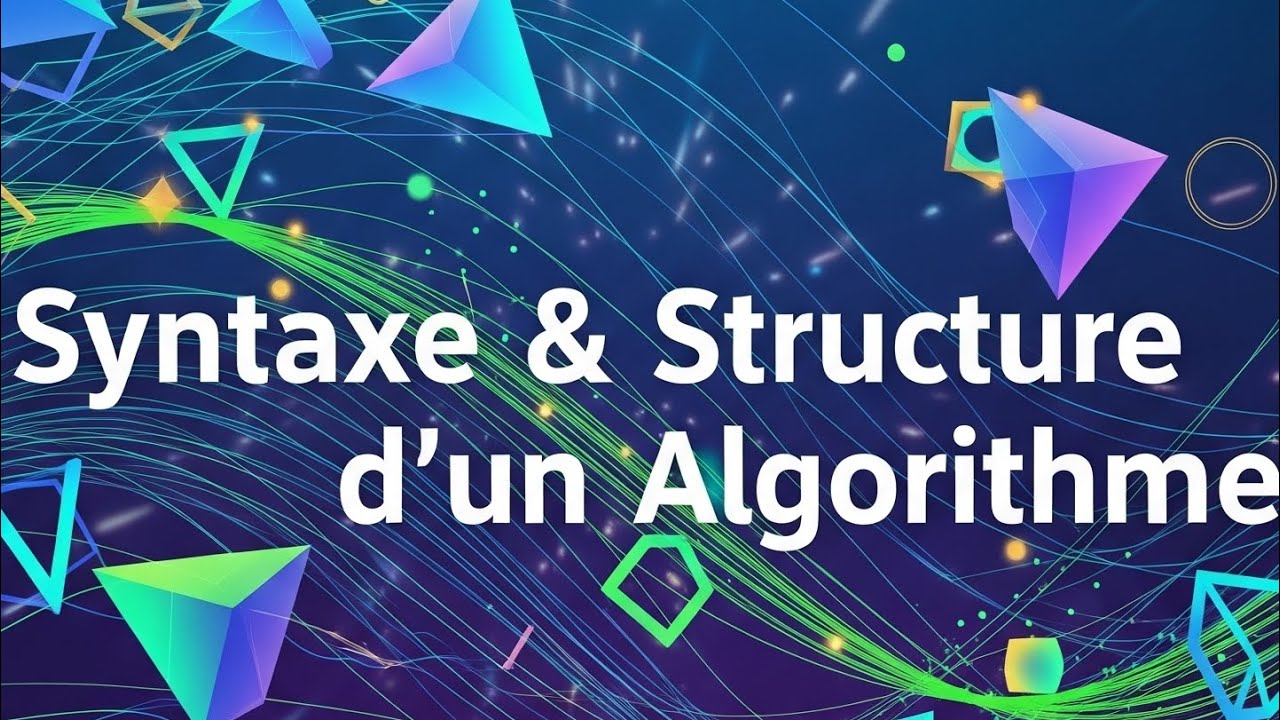 📘 Partie 3️⃣ | ✍️ La syntaxe de base & 🧩 la structure g&eacute;n&eacute;rale d&rsquo;un algorithme 🔢💻