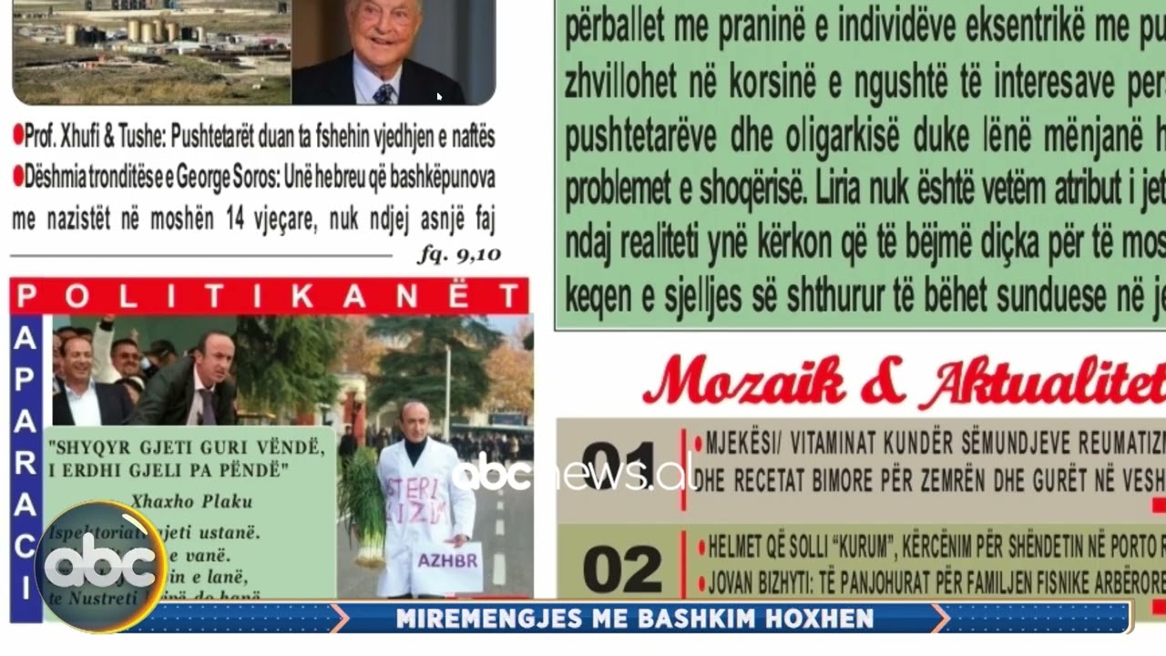 9 shkurt 2026, “Shtypi i ditës” – Mirëmëngjes me Bashkim Hoxhën
