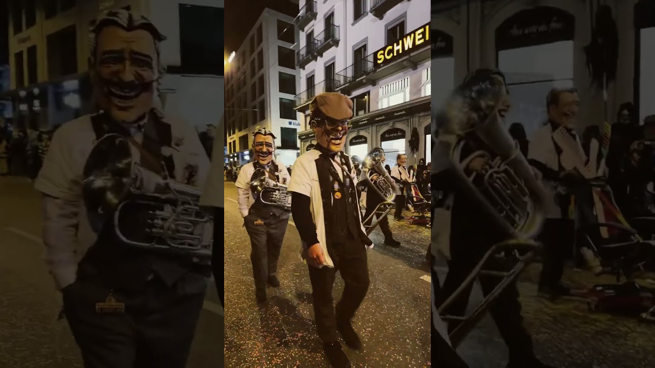 Lucerne- 👿Monstercorso -Hey Jude -Fasnacht 2024 #carnival #switzerland 🇨🇭