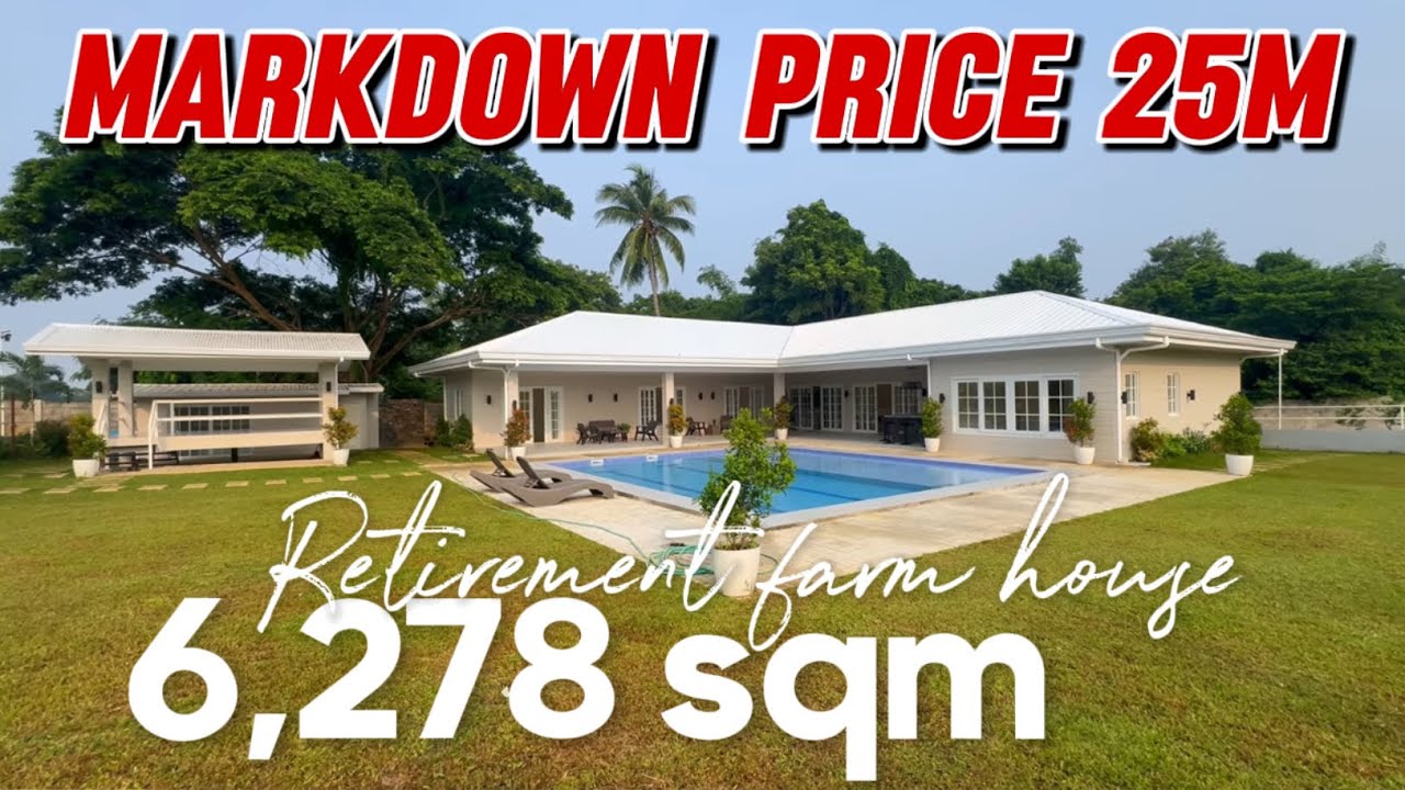 V552-24 SOLD‼️ 6,278 sqm Private Farm Resort w/ Swimming Pool Fruit Trees